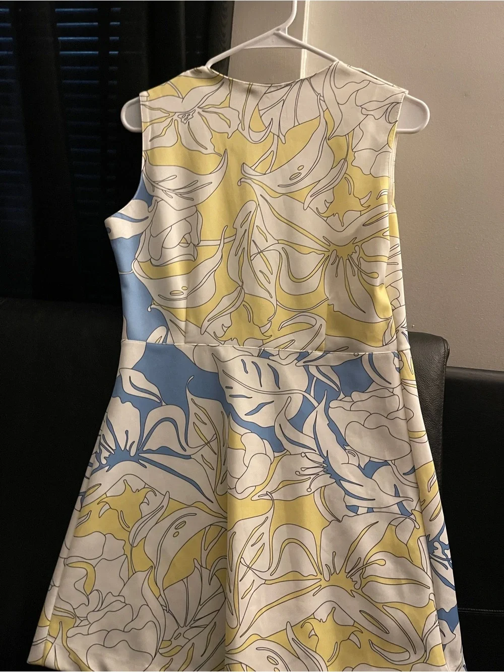 Zara Womens Multicolor Floral Scuba Tropical Leaf Stretch Dress Sz: L NWOT - Picture 12 of 14